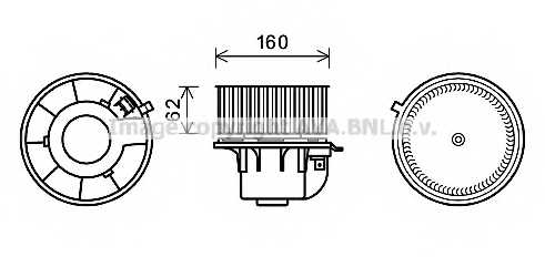Электродвигатель вентиляции салона AVA QUALITY COOLING FD8499 - изображение