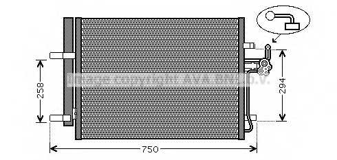 Конденсатор кондиционера AVA QUALITY COOLING FDA5428 - изображение Конденсатор кондиционера AVA QUALITY COOLING FDA5428 - изображение
