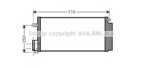 Конденсатор кондиционера AVA QUALITY COOLING FTA5310 - изображение Конденсатор кондиционера AVA QUALITY COOLING FTA5310 - изображение