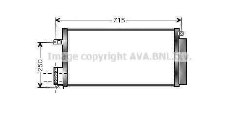Радиатор кондиционера <b>AVA QUALITY COOLING FTA5310D</b> - изображение