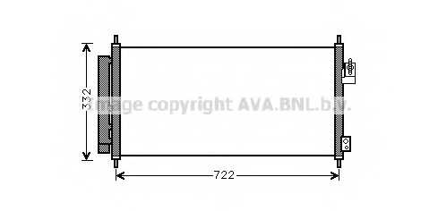 Конденсатор кондиционера AVA QUALITY COOLING HD5248D - изображение