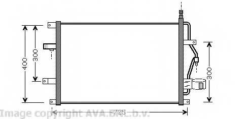 Конденсатор кондиционера AVA QUALITY COOLING VO5107 - изображение