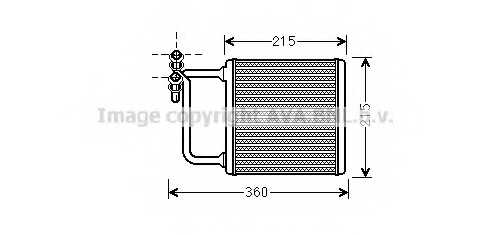 Радиатор отопления салона AVA QUALITY COOLING MSA6470 - изображение