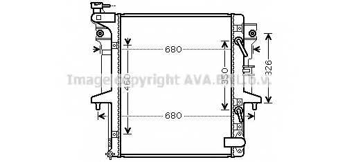 Радиатор охлаждения двигателя AVA QUALITY COOLING MT2204 - изображение