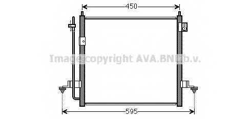 Радиатор кондиционера <b>AVA QUALITY COOLING MT5218</b> - изображение