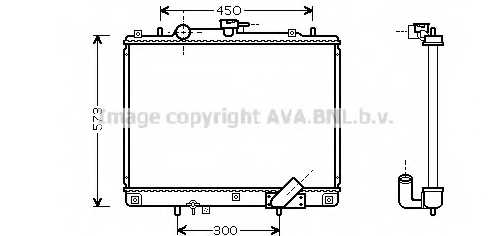 Радиатор охлаждения двигателя AVA QUALITY COOLING MTA2167 - изображение