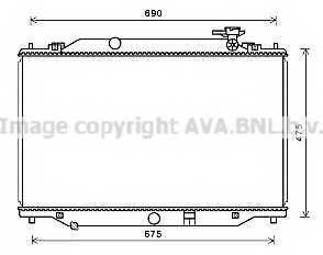 Радиатор MAZDA сх-5 11- 2.0 охлаждения <b>AVA QUALITY COOLING MZ2270</b> - изображение