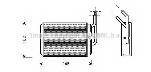 Радиатор отопления салона AVA QUALITY COOLING RT6220 - изображение