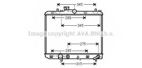 Радиатор охлаждения двигателя AVA QUALITY COOLING SZ2112 - изображение