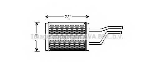 Радиатор отопления салона AVA QUALITY COOLING TO6326 - изображение