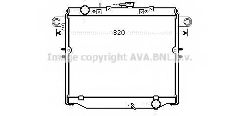 Радиатор двигателя <b>AVA QUALITY COOLING TOA2379</b> - изображение