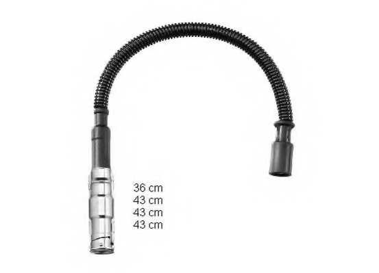 Комплект проводов зажигания <b>BERU ZEF1556</b> - изображение Комплект проводов зажигания <b>BERU ZEF1556</b> - изображение