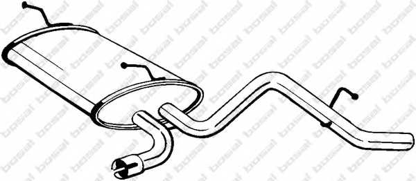 Глушитель выхлопных газов конечный BOSAL 141-007 - изображение