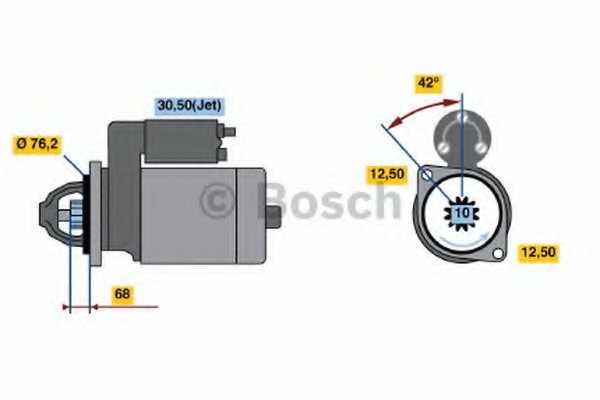 Стартер 12V, 2.0kw <b>BOSCH 0001125048</b> - изображение Стартер 12V, 2.0kw <b>BOSCH 0001125048</b> - изображение