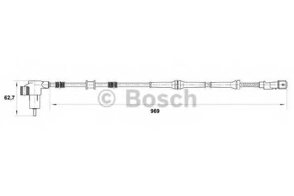 Датчик частоты вращения колеса BOSCH 0 265 006 793 - изображение