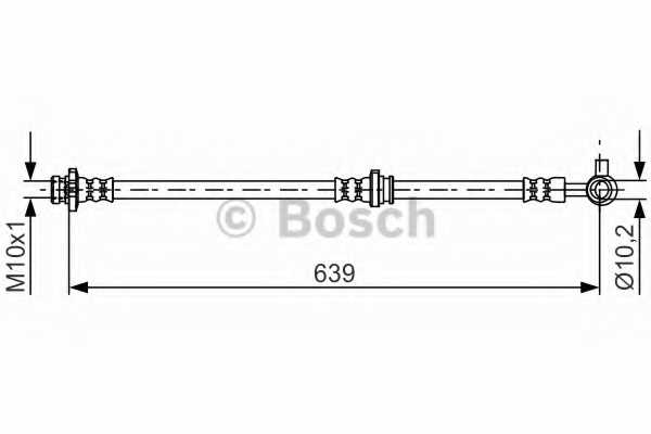 Тормозной шланг BOSCH 1 987 481 697 - изображение