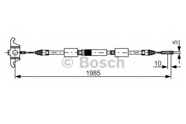 Трос стояночной тормозной системы BOSCH 1 987 482 128 - изображение