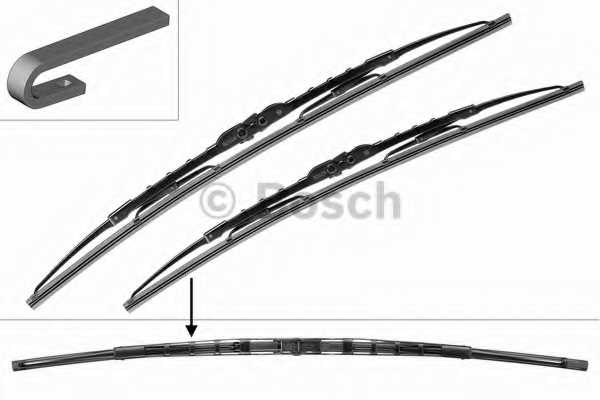 Щетка стеклоочистителя BOSCH 3 397 001 801 комплект 2шт 600/530мм - изображение Щетка стеклоочистителя BOSCH 3 397 001 801 комплект 2шт 600/530мм - изображение