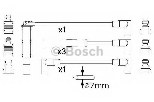 Комплект проводов зажигания BOSCH 0 986 356 740 - изображение