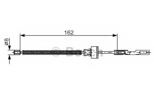 Трос стояночной тормозной системы BOSCH 1 987 482 278 - изображение