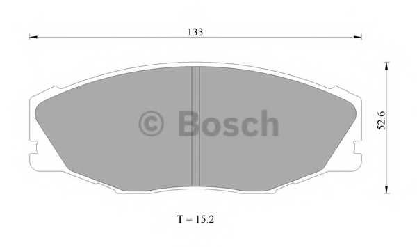 Колодки тормозные дисковые <b>BOSCH 0 986 AB2 025</b> - изображение