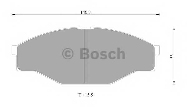Колодки тормозные дисковые <b>BOSCH 0 986 AB2 340</b> - изображение Колодки тормозные дисковые <b>BOSCH 0 986 AB2 340</b> - изображение
