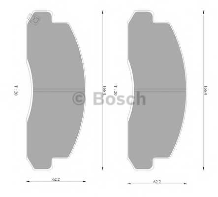 Колодки тормозные дисковые <b>BOSCH 0 986 AB2 348</b> - изображение