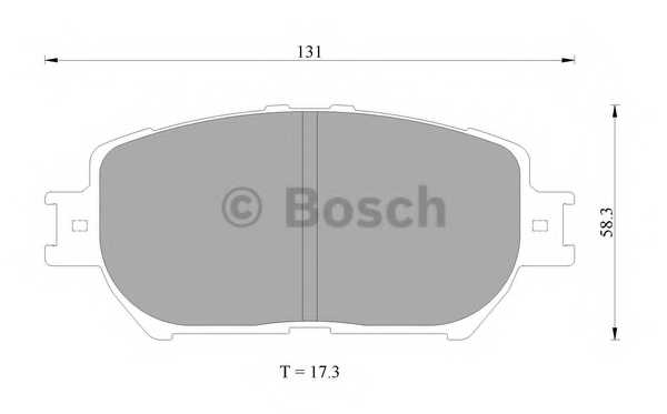 Колодки тормозные дисковые для LEXUS ES, GS / TOYOTA CAMRY, CROWN, ISIS, PRIUS, WISH <b>BOSCH 0 986 AB2 389</b> - изображение