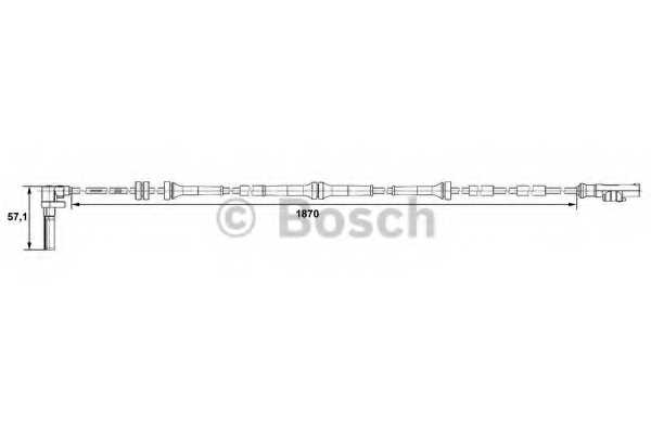 Датчик частоты вращения колеса BOSCH 0 265 007 487 - изображение