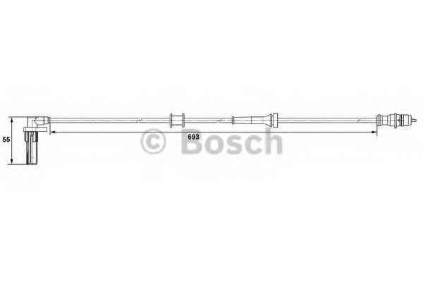 Датчик частоты вращения колеса BOSCH 0 265 007 531 - изображение