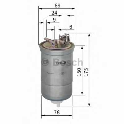 Фильтр топливный BOSCH 0 450 906 267 - изображение