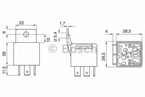 Реле рабочего тока BOSCH 0 332 209 151 - изображение 1