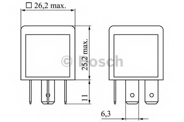 Реле рабочего тока BOSCH 0 986 332 022 - изображение 1