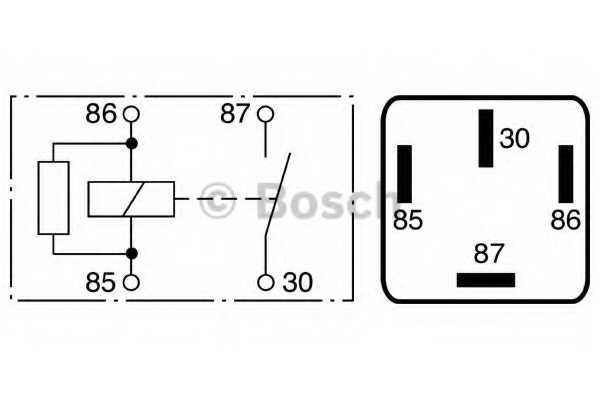 Реле рабочего тока BOSCH 0 986 332 040 - изображение 2