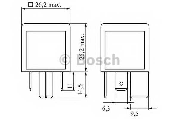 Реле рабочего тока BOSCH 0 986 332 002 - изображение 1