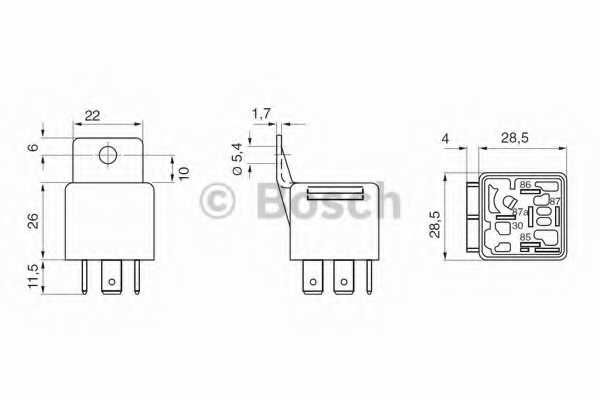 Реле рабочего тока BOSCH 0 332 019 150 - изображение 1