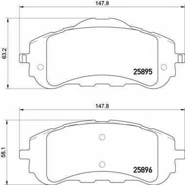 Колодки тормозные дисковые для PEUGEOT 308 <b>BREMBO P 61 120</b> - изображение Колодки тормозные дисковые для PEUGEOT 308 <b>BREMBO P 61 120</b> - изображение
