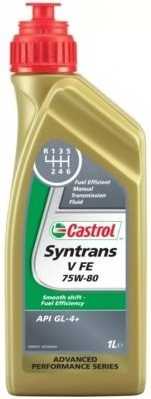 Масло трансмиссионное синтетическое 1л 75w80 Castrol Syntrans V FE 21947 - изображение Масло трансмиссионное синтетическое 1л 75w80 Castrol Syntrans V FE 21947 - изображение
