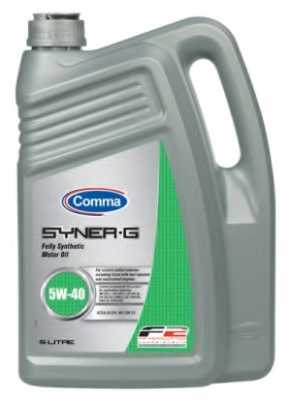 Масло моторное синтетическое 5л 5w40 SM/CF Comma Syner-G SYN5L - изображение