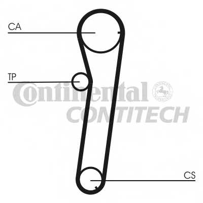Комплект ремня ГРМ CONTITECH CT740K1 - изображение