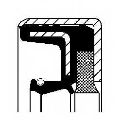 Уплотнительное кольцо CORTECO COMBI SF Simmerring / 12036962B - изображение