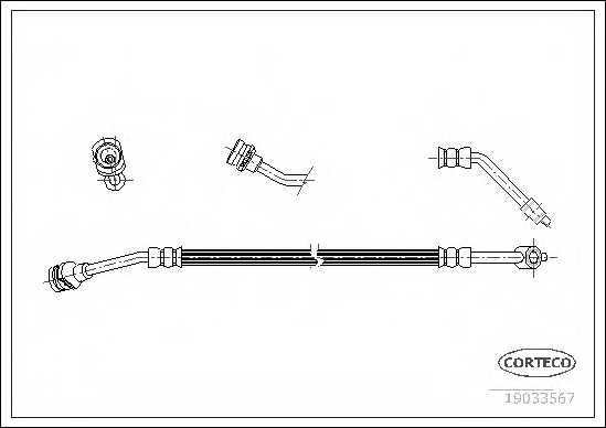 Тормозной шланг CORTECO 19033567 - изображение