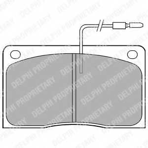 Колодки тормозные дисковые для RENAULT MASTER(ED/HD/UD,FD,P##,T##) <b>DELPHI LP568 / 20380</b> - изображение