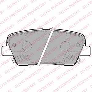 Колодки тормозные дисковые для HYUNDAI SANTA FE(CM) / KIA SORENTO(XM) <b>DELPHI LP2202</b> - изображение