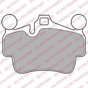 Колодки тормозные дисковые для PORSCHE BOXSTER(987), CAYMAN(987) <b>DELPHI LP2236</b> - изображение Колодки тормозные дисковые для PORSCHE BOXSTER(987), CAYMAN(987) <b>DELPHI LP2236</b> - изображение