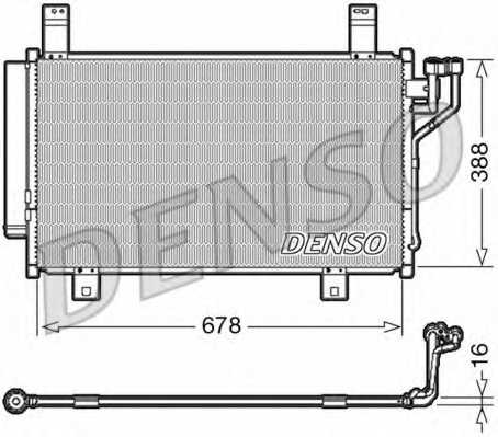 Конденсатор кондиционера DENSO DCN44009 - изображение