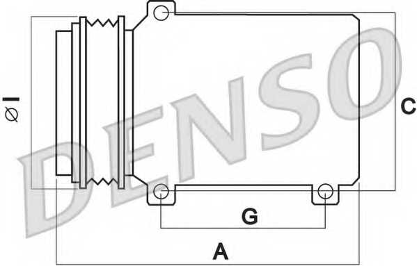 Компрессор кондиционера для AUDI A6(C6,4F2,4F5) <b>DENSO DCP02014</b> - изображение 1