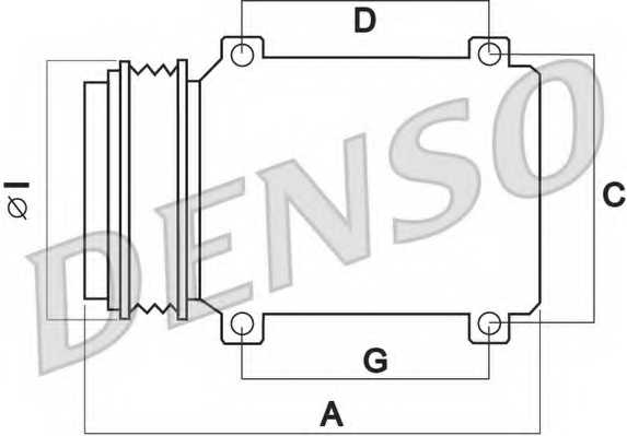 Компрессор кондиционера <b>DENSO DCP23530</b> - изображение 1