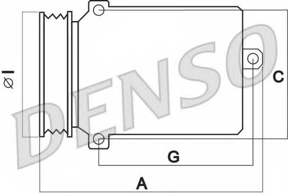 Компрессор кондиционера для VW TOUAREG(7L6, 7L7,7LA) <b>DENSO DCP32023</b> - изображение 1