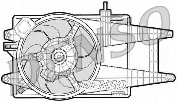 Вентилятор охлаждения двигателя DENSO DER09040 - изображение Вентилятор охлаждения двигателя DENSO DER09040 - изображение